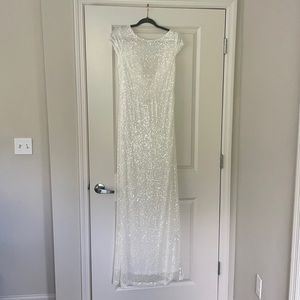 Sparkly white wedding/party dress